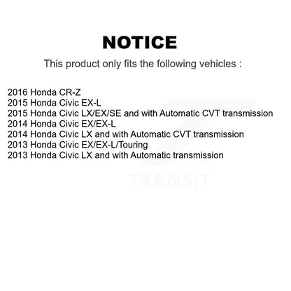 Kit de disques de frein à disque avant et plaquettes en céramique pour Honda Civic CR-Z K8A-104184