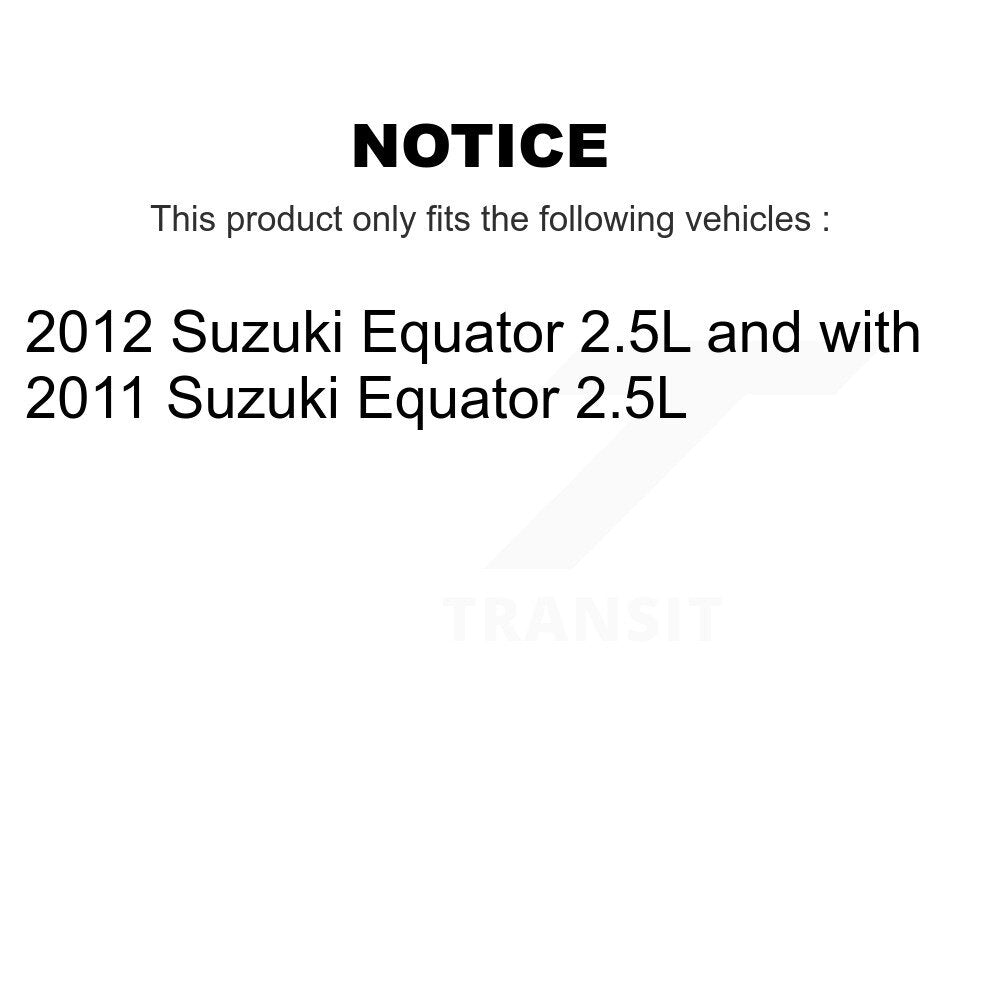 Kit de disques de frein à disque avant et plaquettes en céramique pour Suzuki Equator K8A-104332