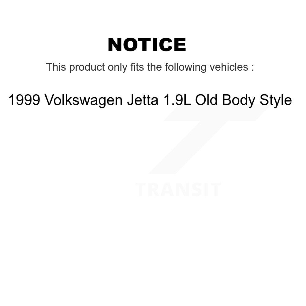 Kit de plaquettes semi-métalliques de Rotor de frein avant, pour Volkswagen Jetta 1,9 l, style ancien