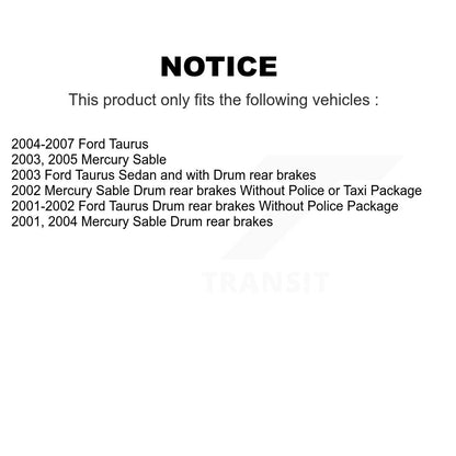 Kit de tampons et de tambour en céramique, Rotor de frein à disque avant et arrière, pour Ford Taurus Mercury Sabl