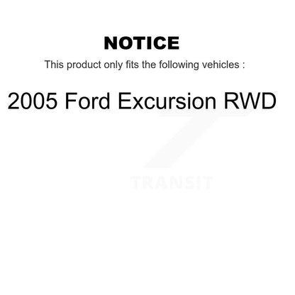 Kit de rotors de frein à disque et plaquettes semi-métalliques avant et arrière pour Ford Excursion RW 2005