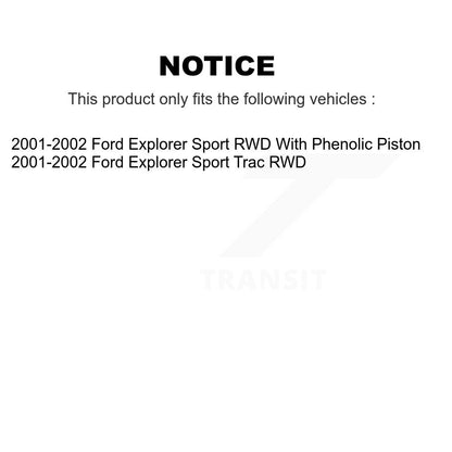 Kit de Rotor de frein à plaquettes semi-métalliques avant et arrière en céramique, pour Ford Explorer Sport RW