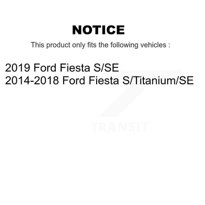 Kit de plaquettes semi-métalliques avant et arrière en céramique et disques de frein pour Ford Fiesta