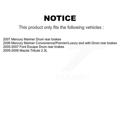 Kit de rotors de frein à disque à plaquettes semi-métalliques avant et arrière, pour Ford Escape Mazda Tribut