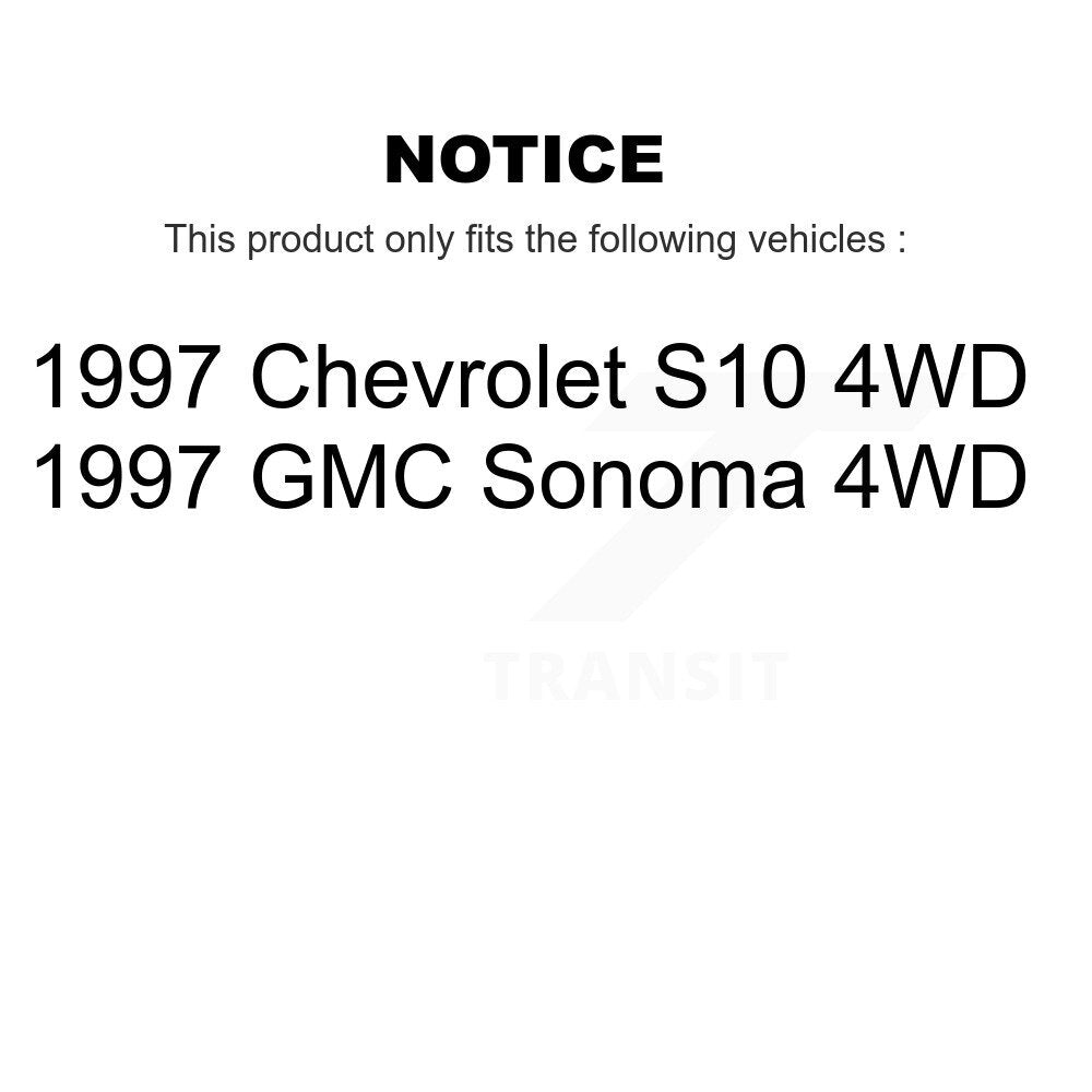 Kit de plaquettes de frein et Rotor de frein en céramique, semi-métalliques avant et arrière, pour Chevrolet S10 GMC 4W