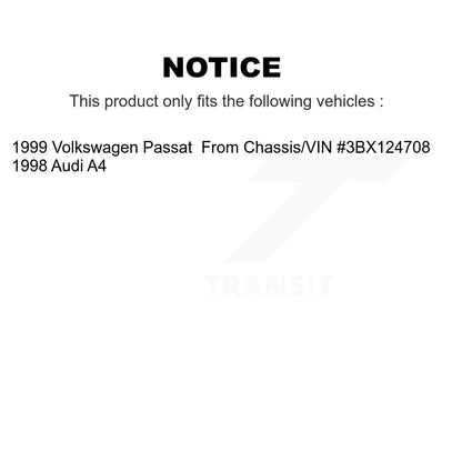 Kit de disques de frein à disque avant et plaquettes semi-métalliques pour Volkswagen Passat Audi A