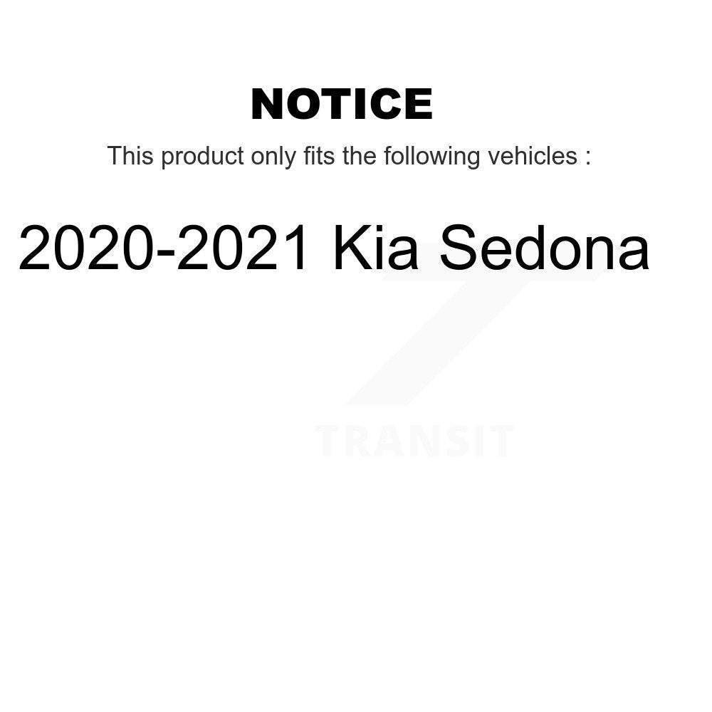 Kit de plaquettes en céramique et de rotors de frein à disque avant et arrière, pour Kia Sedona 2020 – 2021