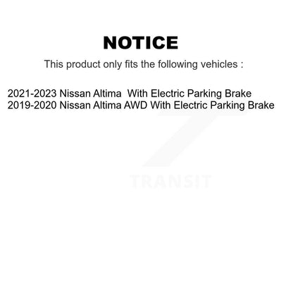 Kit de plaquettes en céramique et de disques de frein avant et arrière, pour Nissan Altima K8A-107421