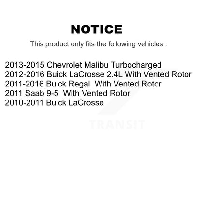 Kit de plaquettes de frein arrière en céramique, pour Buick Chevrolet Malibu crosse Regal Saa