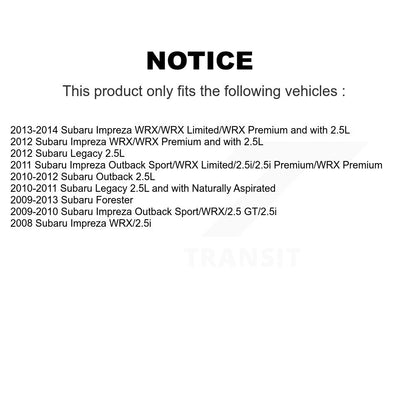 Kit de plaquettes en céramique et de chaussures de stationnement pour Rotors à disque arrière, pour Subaru Impreza Forester