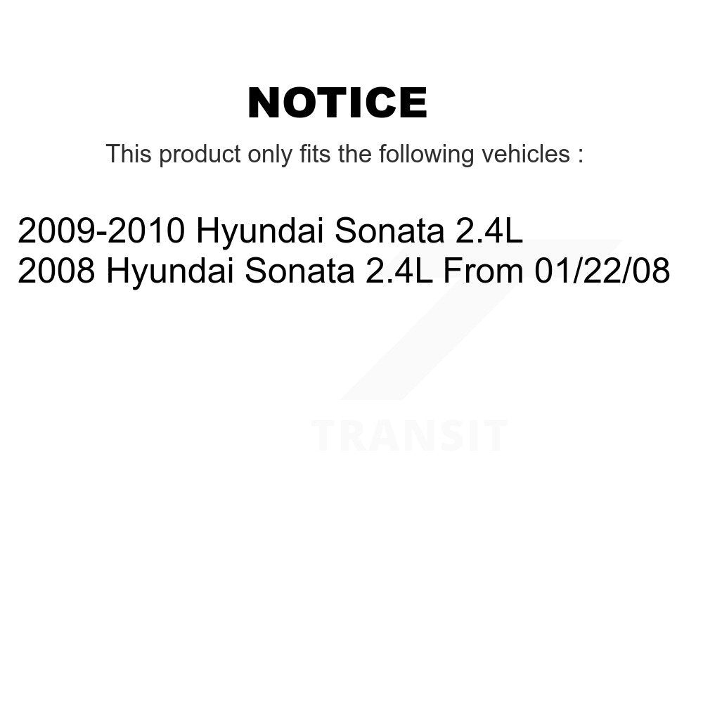 Kit de plaquettes en céramique et de freins de stationnement, Rotors à disque arrière, pour Hyundai Sonata 2,4 l