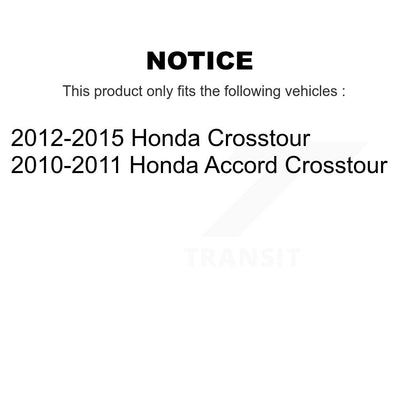 Kit de chaussures de frein de stationnement, Rotors à disque arrière, plaquettes en céramique, pour Honda Accord Crosstou