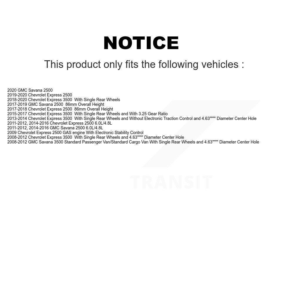 Kit de quincaillerie pour chaussures de stationnement, Rotors à disque arrière, plaquettes semi-métalliques, pour Chevrolet GM