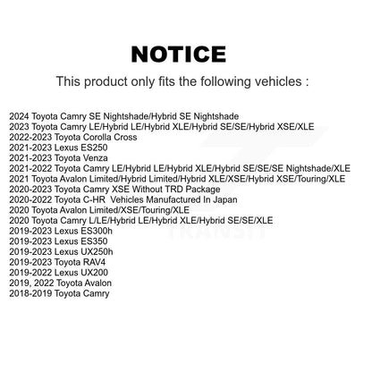 Kit de plaquettes en céramique pour Rotor de frein avant, pour Toyota RAV4 Camry Corolla Cross Lexus C-H
