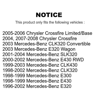 Kit de plaquettes de frein avant en céramique, pour Mercedes-Benz E320 Chrysler Crossfire E43