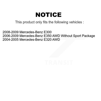 Kit de rotors de frein à disque avant et plaquettes en céramique pour Mercedes-Benz E350 E320 E300