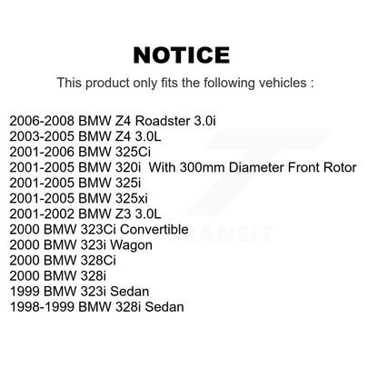 Kit de plaquettes de frein avant en céramique, pour BMW Z4 325i 325Ci 320i 325xi Z3 328i 323