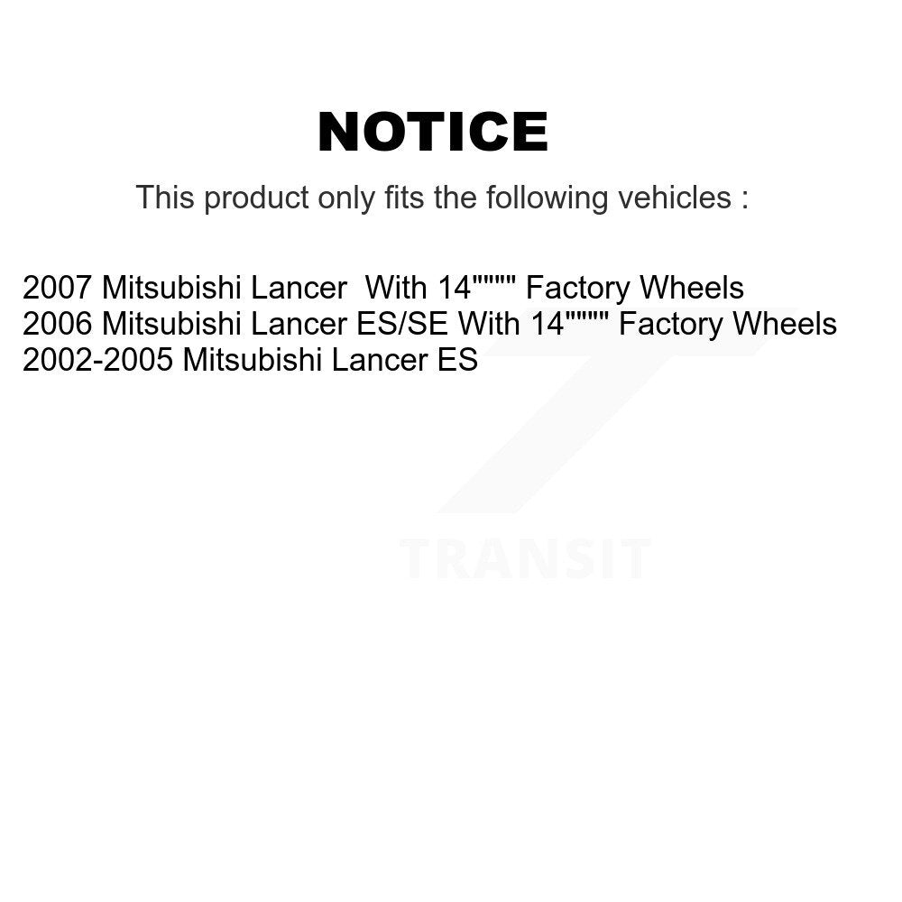 Kit de rotors de frein à disque avant et plaquettes en céramique pour Mitsubishi Lancer K8C-100274