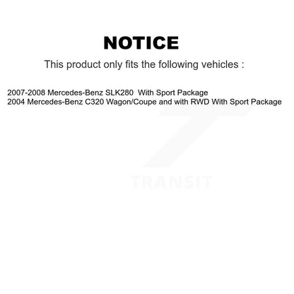 Kit de rotors de frein à disque avant et de plaquettes en céramique pour Mercedes-Benz SLK280 C320