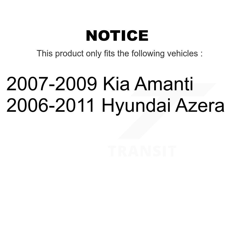 Kit de rotors de frein à disque avant et plaquettes en céramique, pour Hyundai Azera Kia Amanti