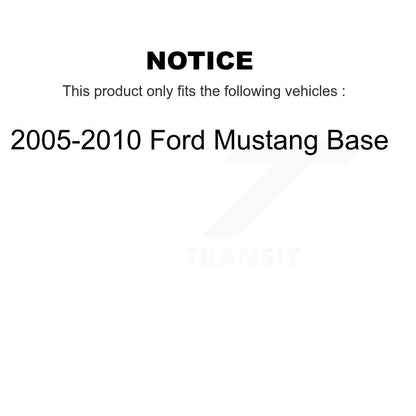 Kit de disques de frein à disque avant et plaquettes en céramique pour Ford Mustang Base 2005-2010