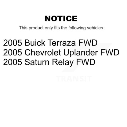 Kit de plaquettes de frein en céramique, Rotors avant et arrière, pour Chevrolet Uplander Buick Terraza FW