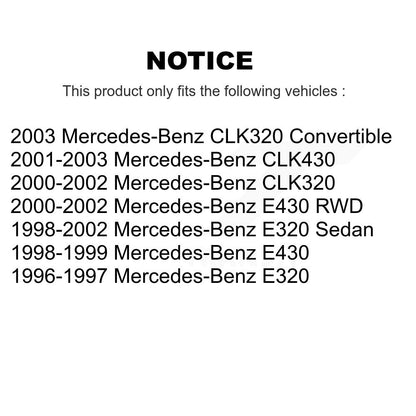 Kit de plaquettes en céramique pour Rotor de frein avant et arrière, pour Mercedes-Benz E320 CLK320 CLK430 E43