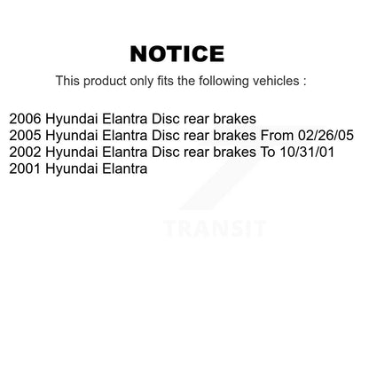 Kit de rotors de frein à disque avant et arrière et plaquettes en céramique pour Hyundai Elantra K8C-10100