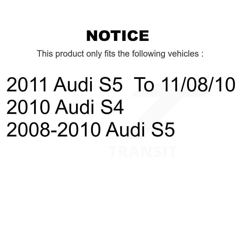 Kit de rotors de frein à disque avant et arrière et plaquettes en céramique pour Audi S5 S4 K8C-101066