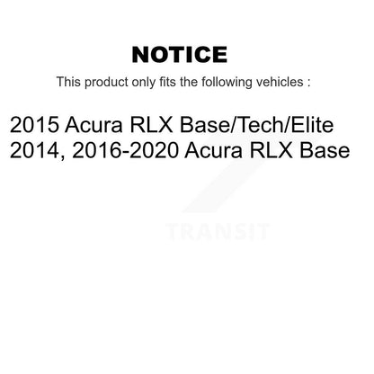 Kit de rotors de frein à disque avant et arrière et plaquettes en céramique pour Acura RLX K8C-101160