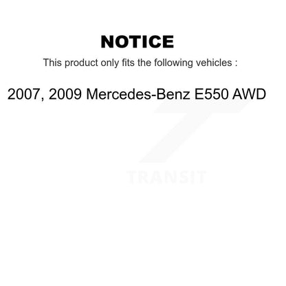 Kit de rotors de frein à disque avant et arrière et plaquettes en céramique pour Mercedes-Benz E550 AWD