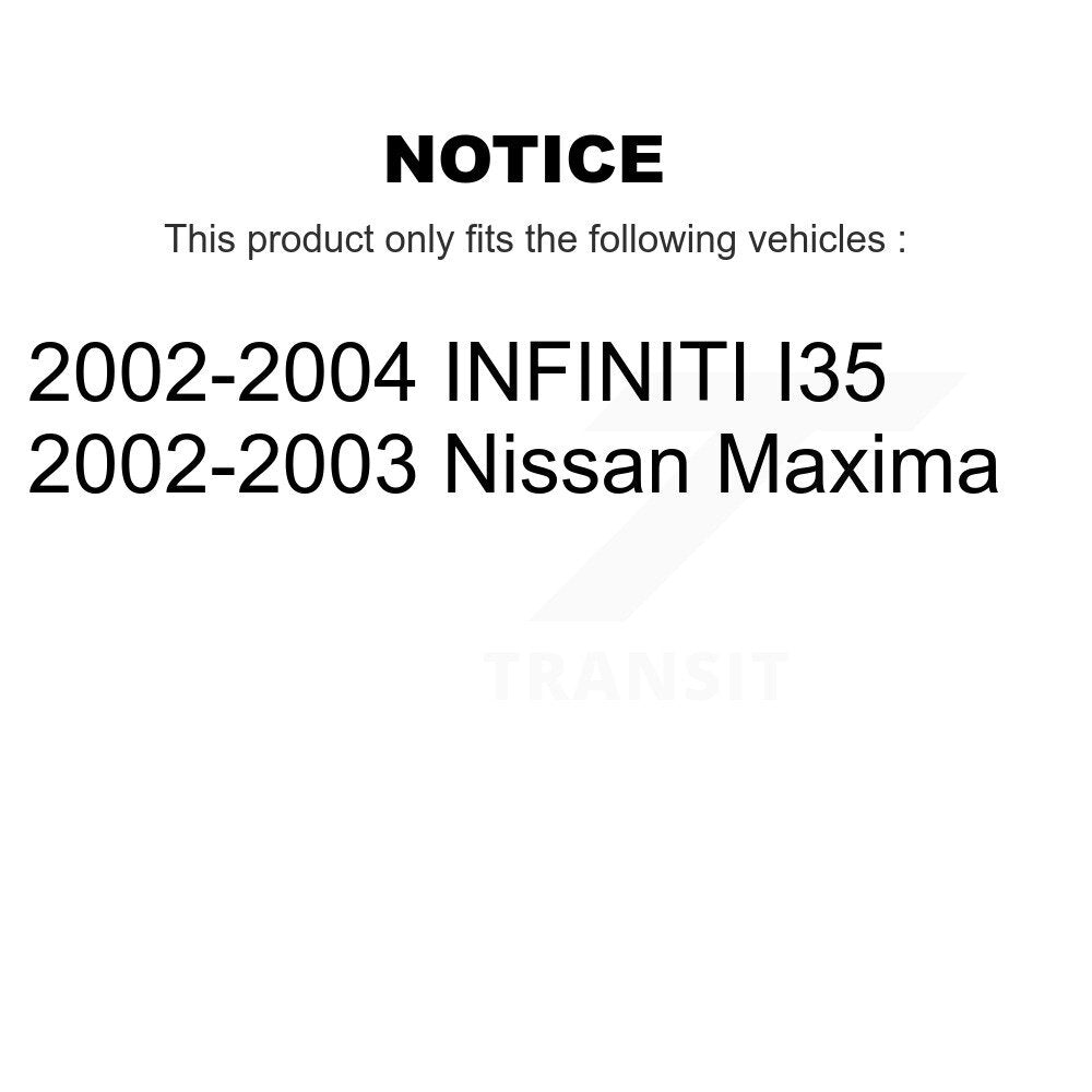 Kit de rotors de frein à disque avant et arrière et plaquettes en céramique pour Nissan Maxima INFINITI I3