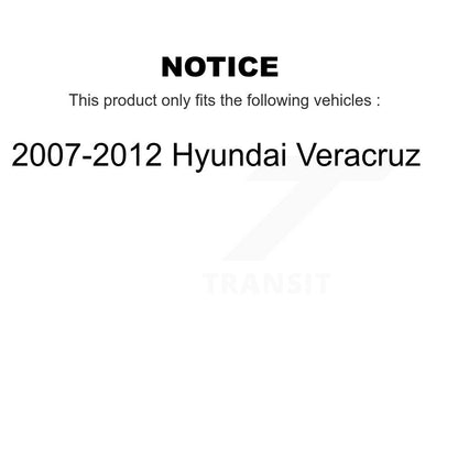 Kit de rotors de frein à disque avant et arrière et plaquettes en céramique pour Hyundai Veracru 2007-2012