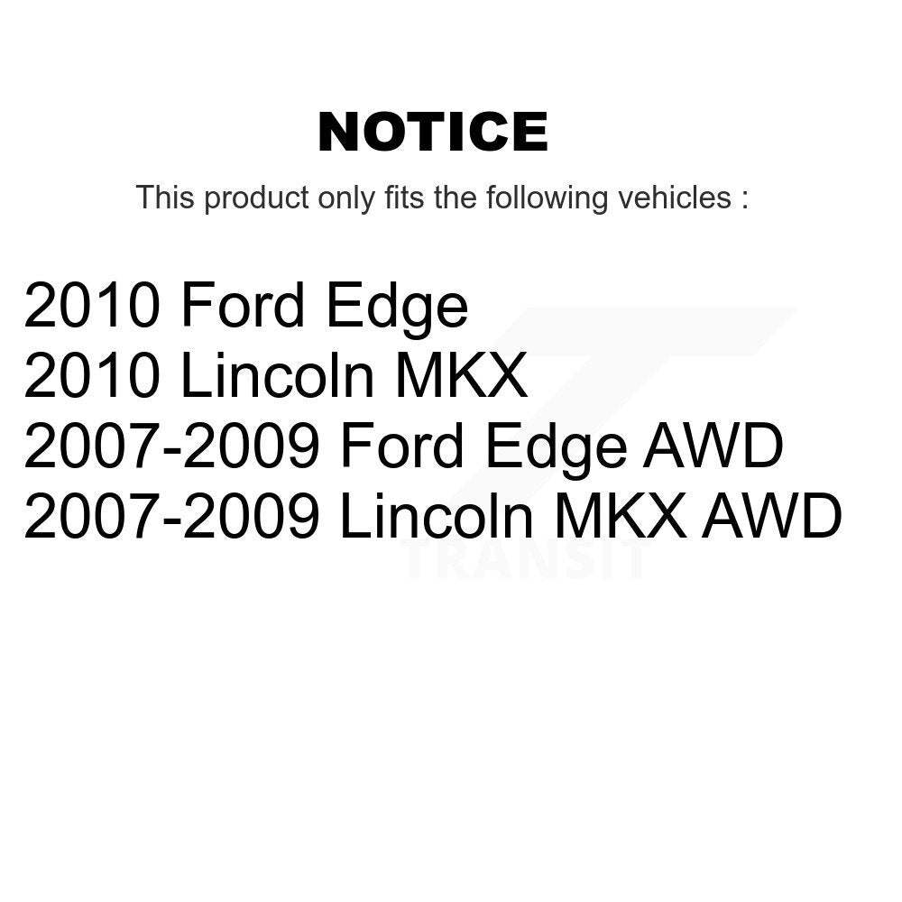 Kit de rotors de frein à disque avant et arrière et plaquettes en céramique pour Ford Edge Lincoln MKX