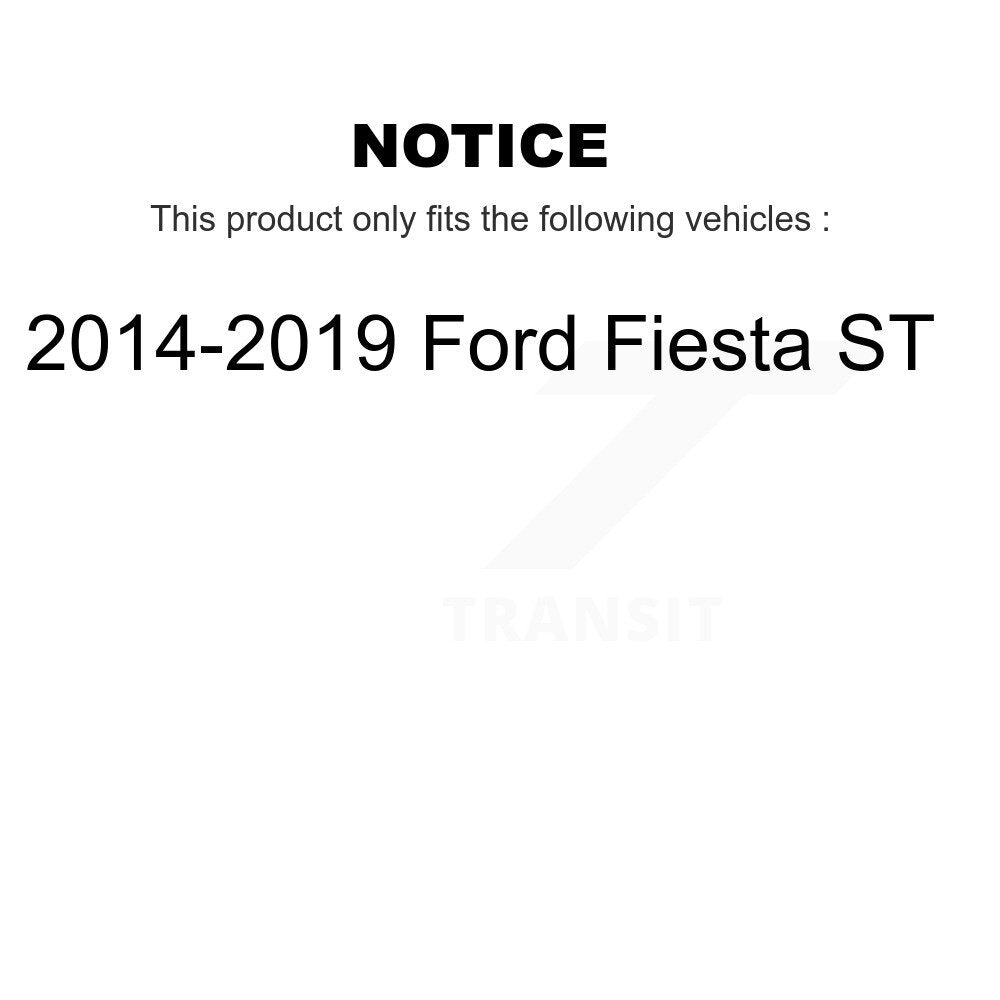 Kit de disques de frein à disque avant et arrière et plaquettes en céramique pour Ford Fiesta ST 2014 – 2019