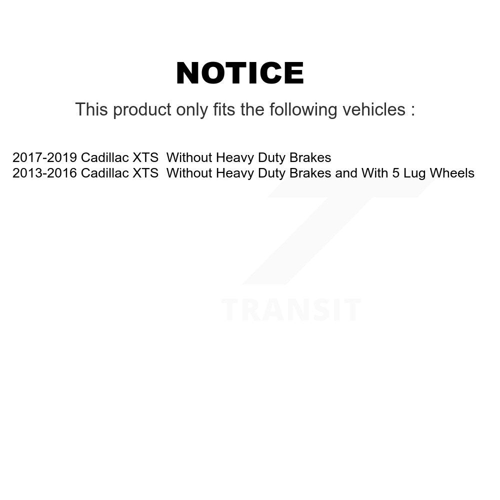 Kit de rotors de frein à disque avant et arrière et plaquettes en céramique pour Cadillac XTS K8C-101557