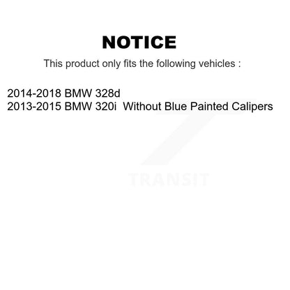 Rotors de frein arrière et Kit de plaquettes en céramique, pour BMW 230i xDrive 228i 328i 320i 428i 328
