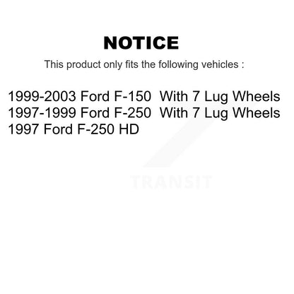 Kit de rotors de frein à disque arrière et plaquettes en céramique pour Ford F-150 F-250 HD K8C-101866