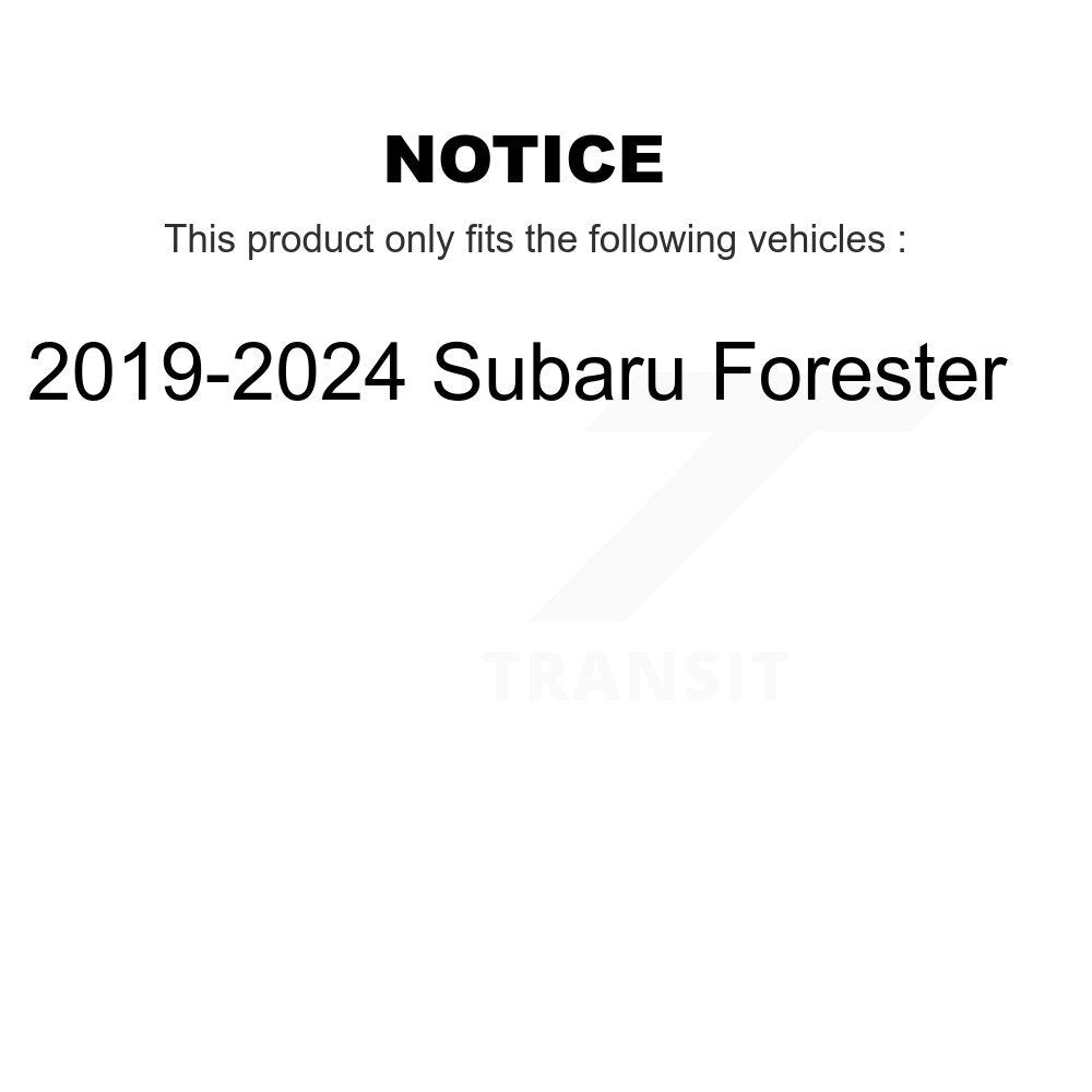 Kit de disques de frein à disque arrière et plaquettes en céramique pour Subaru Forester 2019-2024