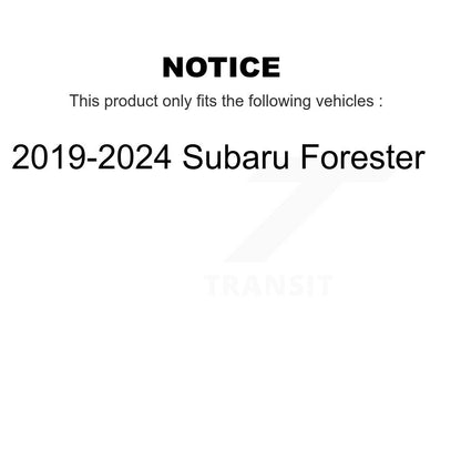 Kit de disques de frein à disque arrière et plaquettes en céramique pour Subaru Forester 2019-2024