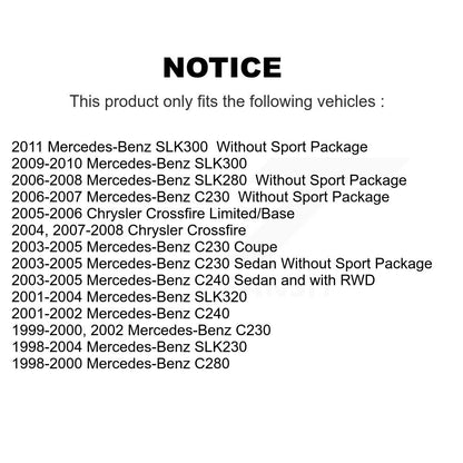 Kit de plaquettes de frein arrière en céramique, pour Mercedes-Benz C230 Chrysler Crossfire C24