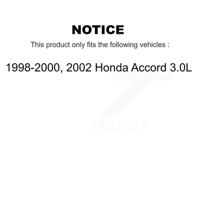 Kit de plaquettes et de tambour en céramique, Rotor de frein à disque avant et arrière (7 pièces) pour Honda Accord 3.0