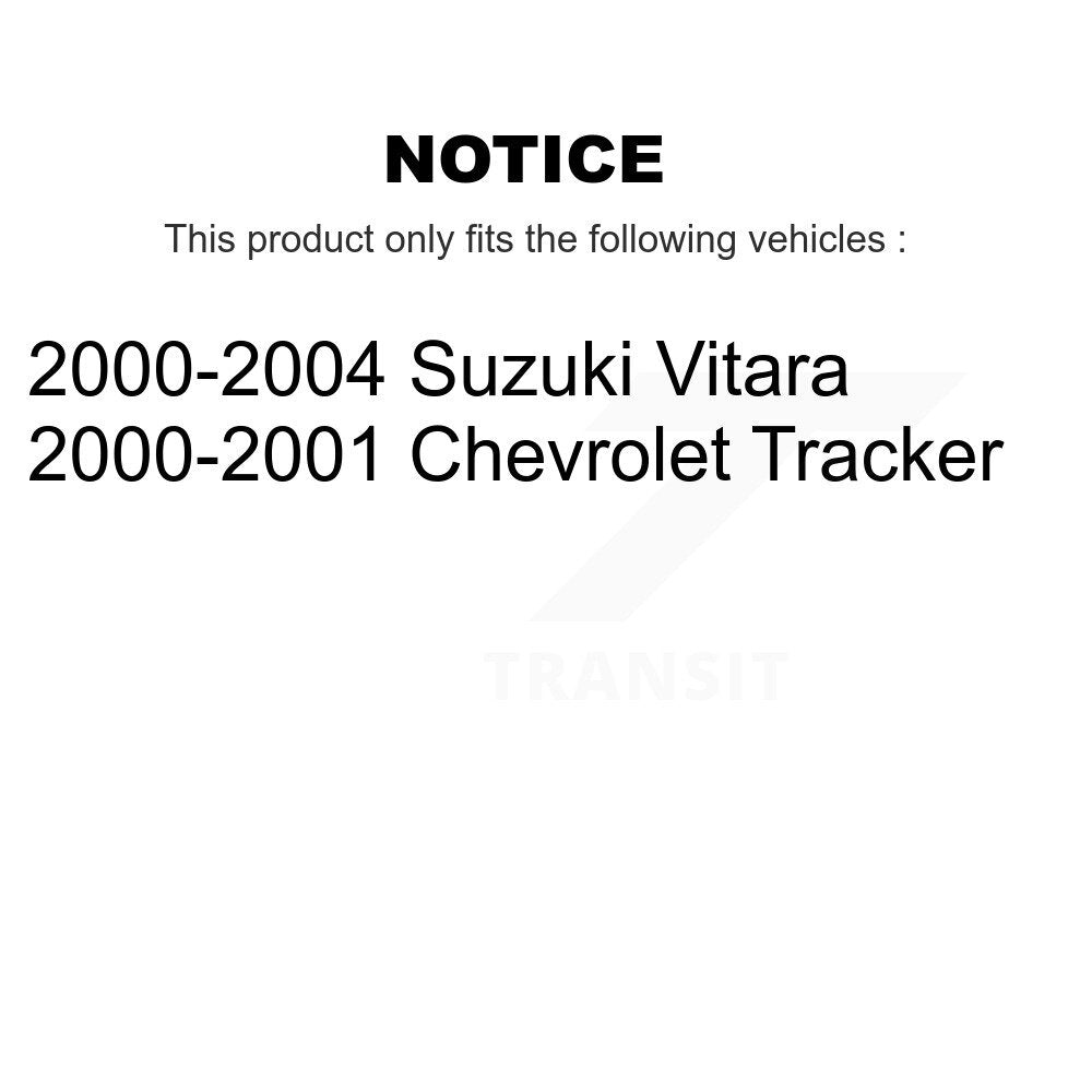 Kit de plaquettes et de tambour en céramique pour Rotor de frein avant et arrière (7 pièces) pour Chevrolet Tracker Suzuk