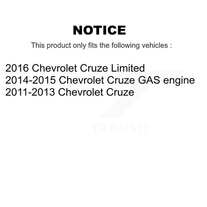 Kit de tampons et de tambour en céramique, Rotor de frein à disque avant et arrière, pour Chevrolet Cruze Limite