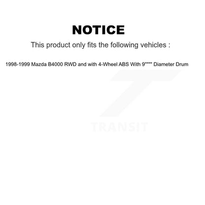 Kit de tambour en céramique pour Rotor de frein avant et arrière, pour Mazda B4000 RWD avec 4 roues AB