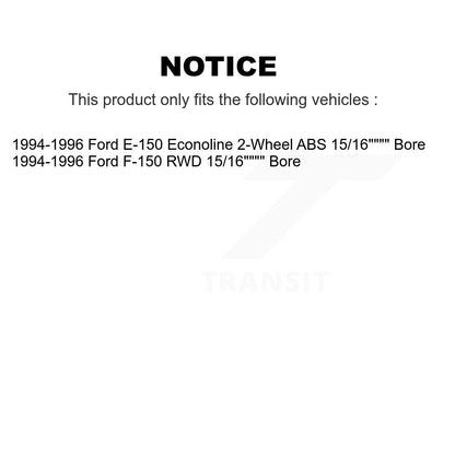 Kit de tambour à plaquettes en céramique pour Rotor de frein avant et arrière (9 pièces) pour Ford F-150 E-150 Econolin