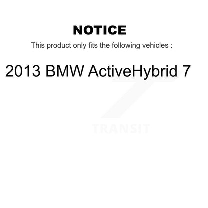 Kit de rotors de frein à disque avant et arrière et plaquettes en céramique (6 pièces) pour BMW ActiveHybrid 2013