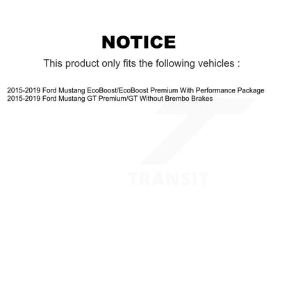 Kit de disques de frein à disque avant et plaquettes en céramique pour Ford Mustang K8C-103469