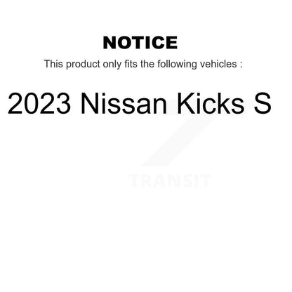 Kit de rotors de frein à disque avant et de plaquettes en céramique pour Nissan Sentra S SV SR 2024