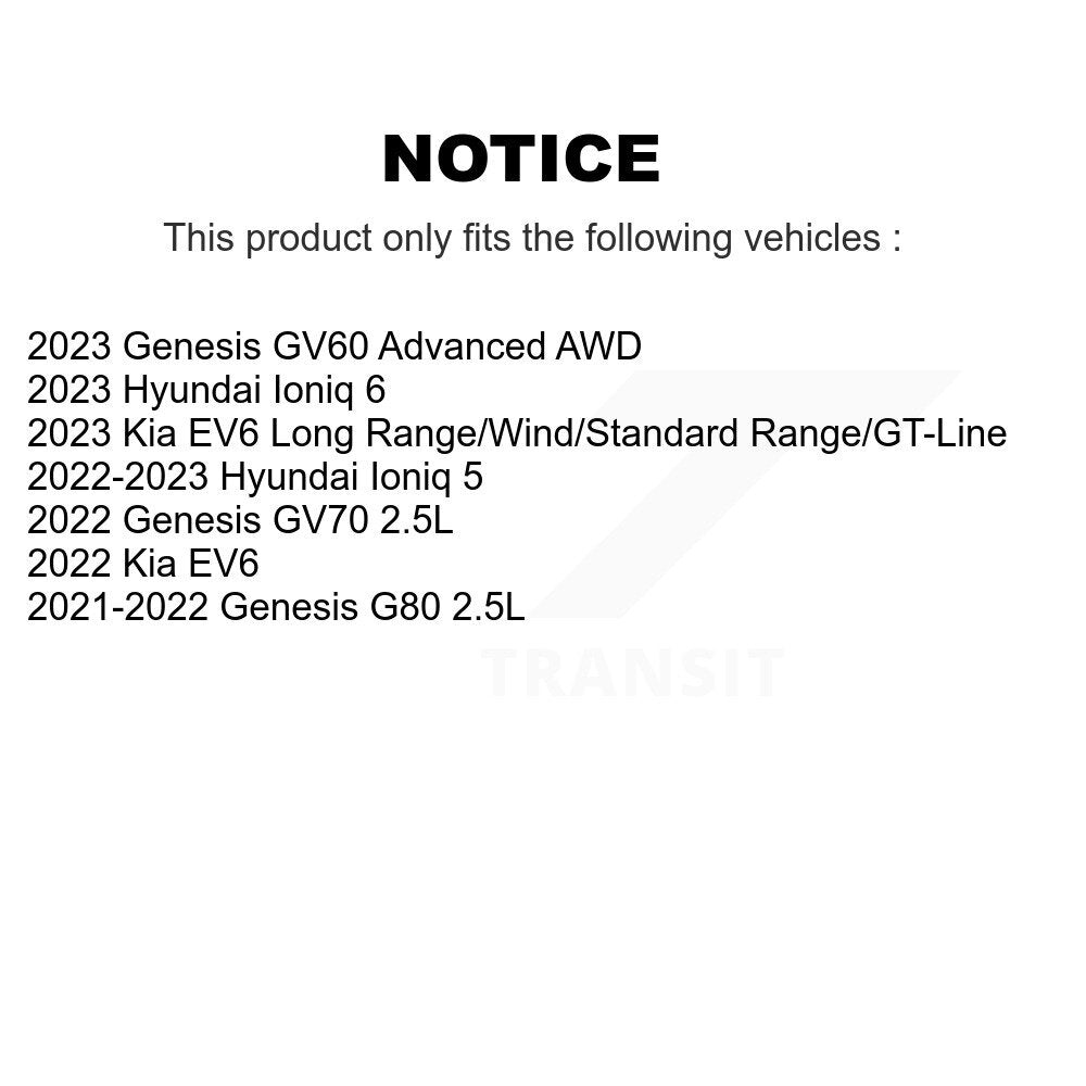 Kit de plaquettes de frein arrière en céramique, pour Hyundai Ioniq 5 Genesis Kia EV6 GV70 6 GV6